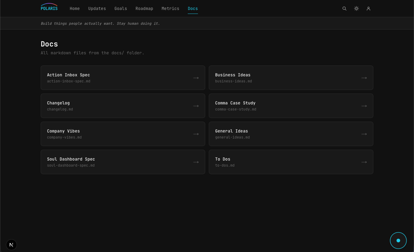 Docs page