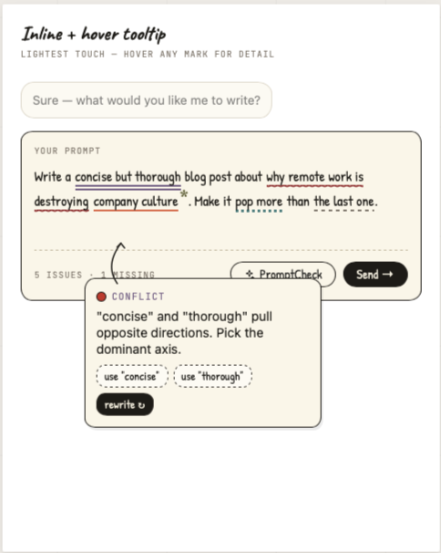 Inline Tooltip Variant